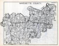 Marinette County Map, Wisconsin State Atlas 1933c